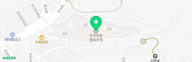 옥봉LH행복주택아파트 101동 옆 어린이 놀이터 지도 이미지