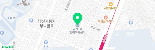 롯데캐슬센트럴스카이 109동 110동 사이 놀이터 지도 이미지