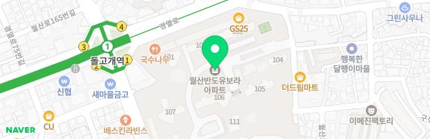 광주월산반도유보라아파트 111동 앞 놀이터 지도 이미지