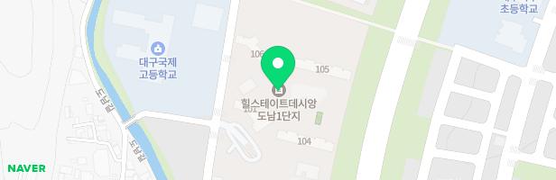 힐스테이트데시앙 도남1단지 아파트 어린이놀이터2(103동앞) 지도 이미지