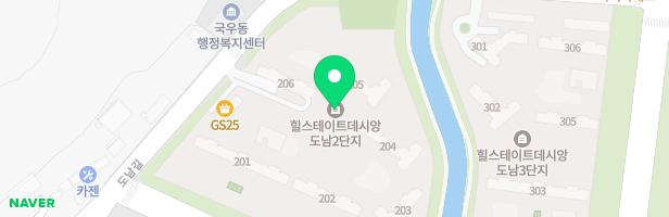 힐스테이트데시앙 도남2단지 아파트 어린이놀이터2(202동앞) 지도 이미지