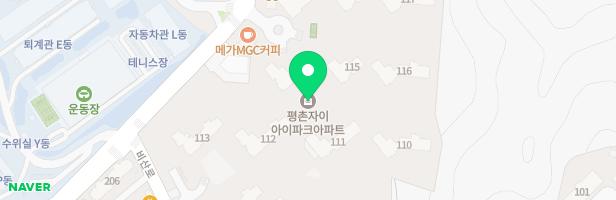 평촌자이아이파크 아파트 111동앞 지도 이미지
