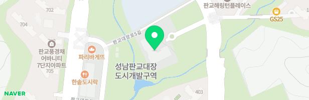 판교반디유 물놀이장 지도 이미지