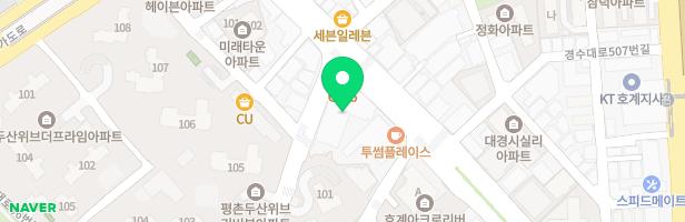 평촌 두산위브리버뷰 아파트 어린이놀이터1_108동 뒤 지도 이미지