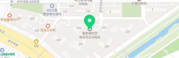 평촌래미안푸르지오아파트 107동 앞 어린이놀이시설2 지도 이미지