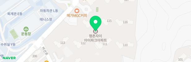 평촌자이아이파크 아파트 117동앞 지도 이미지