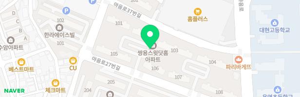 쌍용스윗닷홈 어린이놀이시설(201동 옆) 지도 이미지