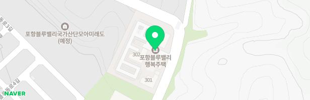 포항블루밸리 A-3BL 아파트 어린이놀이터 지도 이미지