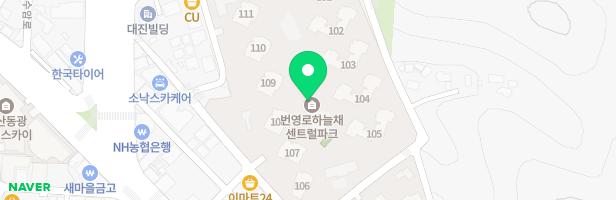 번영로하늘채센트럴파크 101동 놀이터 지도 이미지