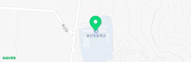 송산초등학교 짚라인 놀이시설 지도 이미지