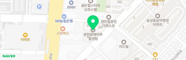 중해마루힐 주상복합 아파트 101동 앞 어린이놀이터 지도 이미지