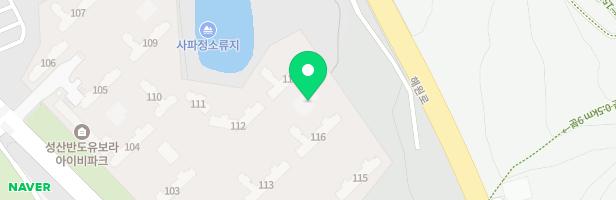 성산반도유보라아이비파크 116동 놀이터 지도 이미지