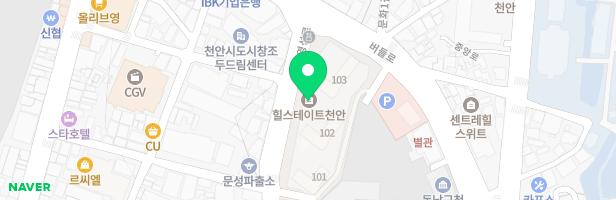 볼베어파크 천안점 지도 이미지