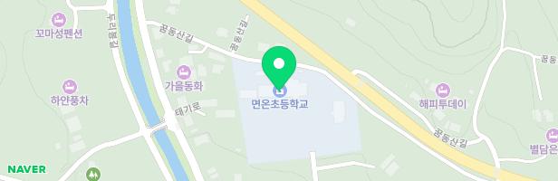 면온초등학교 인공암벽 지도 이미지