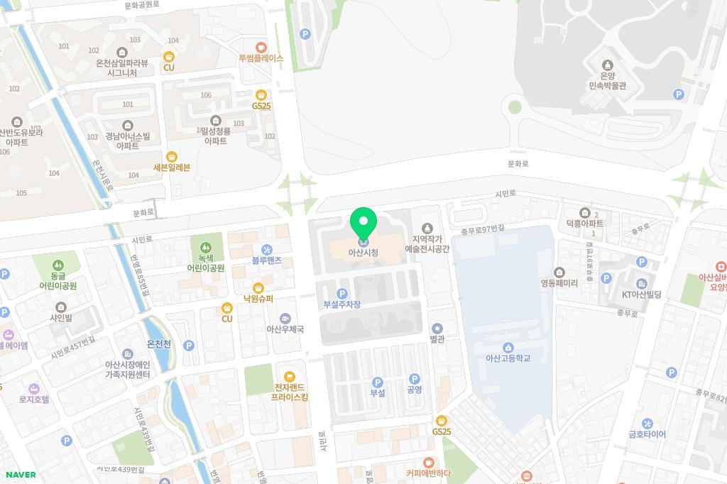 한들물빛유치원 어린이놀이시설 지도 이미지