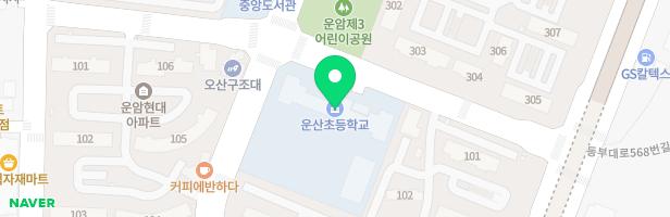 운산초등학교 클라임(5층 다목적실) 지도 이미지