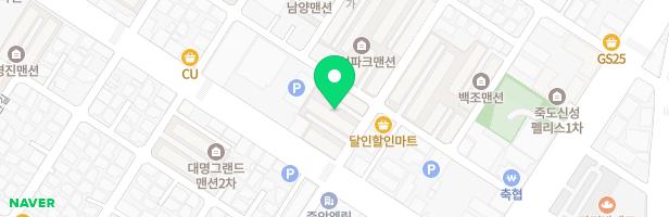 포항 중앙교회 어린이놀이시설 지도 이미지