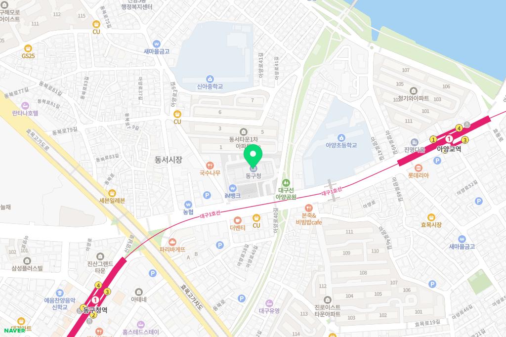 동대구역 더샵 센터시티 어린이놀이터 지도 이미지