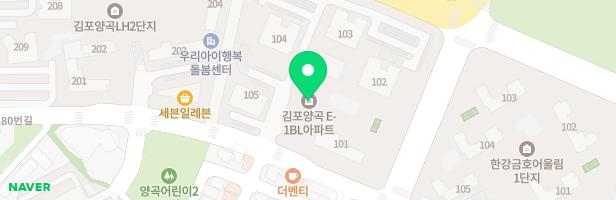 김포양곡 LH1단지아파트 어린이놀이터 지도 이미지