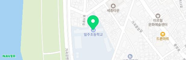밀주초등학교 어린이놀이시설 지도 이미지