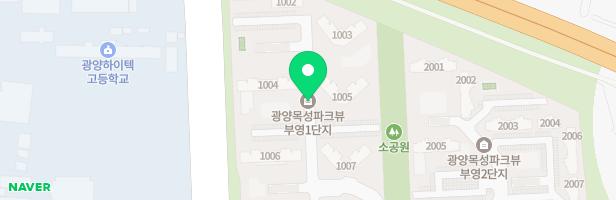 광양목성1 1005동 앞 어린이놀이터 지도 이미지