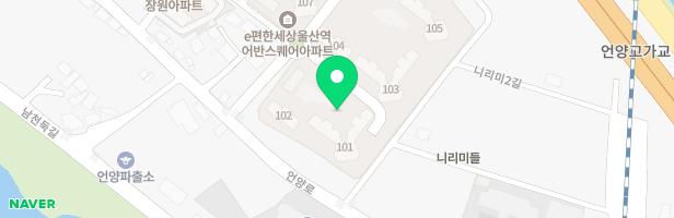 e편한세상울산역어반스퀘어 유아놀이터(101동 앞) 지도 이미지