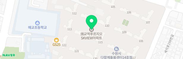매교역푸르지오SKVIEW아파트 119동 어린이놀이터2 지도 이미지
