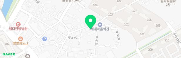새싹유치원 지도 이미지