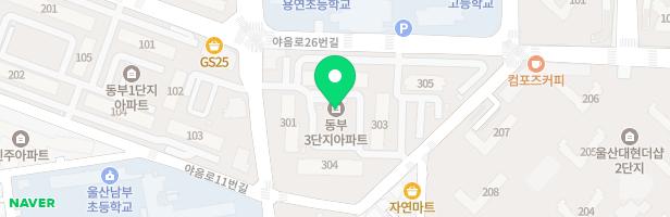 야음동부아파트(101동앞) 어린이놀이시설 지도 이미지