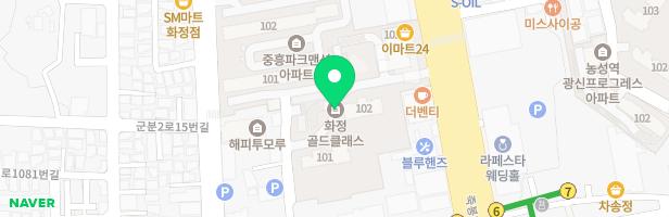 화정골드클래스 주상복합 102동 전면부 어린이놀이터 지도 이미지