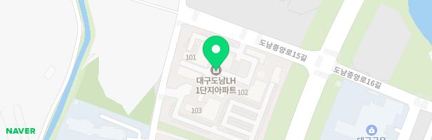대구 도남 LH1단지 아파트 - 어린이놀이터2(101동 앞) 지도 이미지