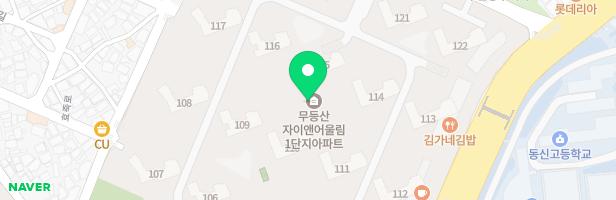 무등산자이어울림 2단지 201동 앞 어린이놀이터 6 지도 이미지