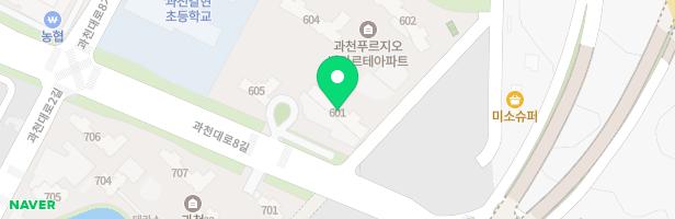과천 푸르지오 벨라르테 601동 그네놀이터 지도 이미지