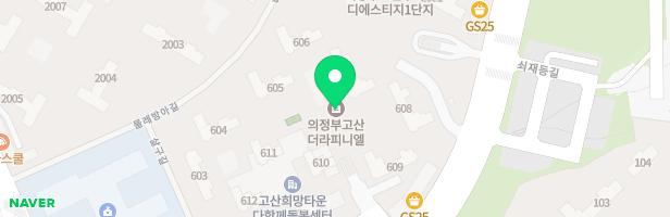 고산더라피니엘 603동 앞 어린이놀이터 지도 이미지