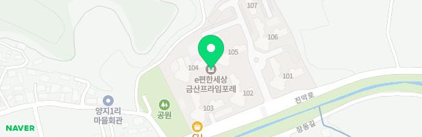 e편한세상금산프라임포레아파트 104동앞 어린이놀이터1 지도 이미지