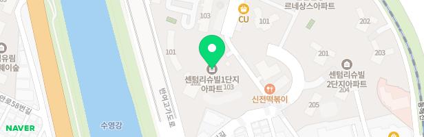 한마음정육식당 센텀강변점 지도 이미지