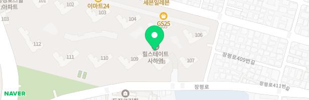 힐스테이트 사하역 물놀이터(111동, 112동 뒤) 지도 이미지
