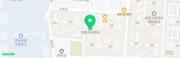 대구만촌자이르네 102동 앞 어린이놀이터 지도 이미지