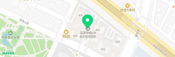 김포 마송 B-7BL 국민임대아파트 어린이집앞 유아놀이터 지도 이미지