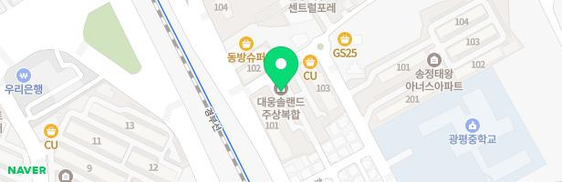 대웅솔랜드 101동 놀이터 지도 이미지