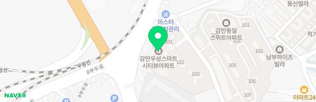 감만 우성 스마트시티 뷰 어린이놀이터 지도 이미지