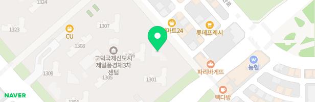 제일풍경채3차센텀 1301동과 1306동 사이 어린이놀이터 지도 이미지