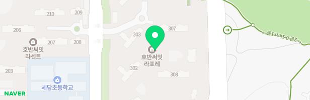 호반써밋라포레아파트 어린이놀이터3(308동앞) 지도 이미지