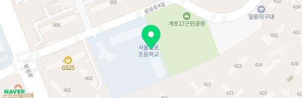 개포초등학교 놀이터 지도 이미지