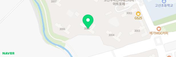 고산수자인아트포레 3005동 어린이놀이터 지도 이미지