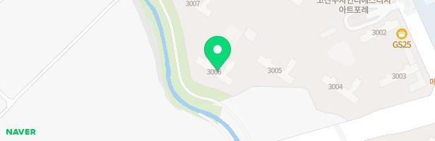 고산수자인아트포레 3006동 어린이놀이터 지도 이미지