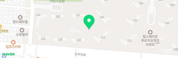 힐스테이트푸르지오주안 유아놀이터(117동 옆) 지도 이미지