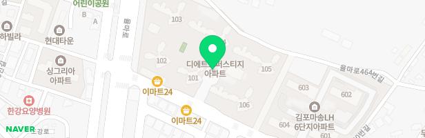 김포 마송 택지지구디에트르아파트 어린이놀이터2(106동 앞) 지도 이미지