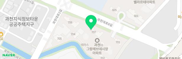 과천지식정보타운 S7BL 707동앞 어린이놀이터1 지도 이미지