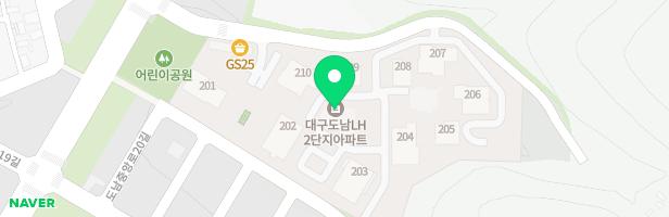 LH 대구도남 LH2단지 아파트 209동앞 어린이놀이터1 지도 이미지